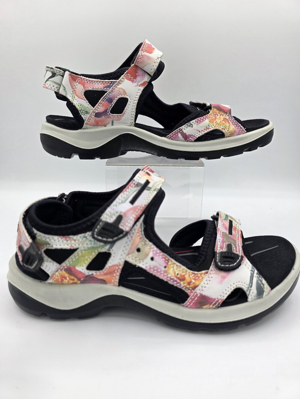 ECCO Women’s Floral Sport Sandals Receptor Technology Comfort Size EU 37 - US 6